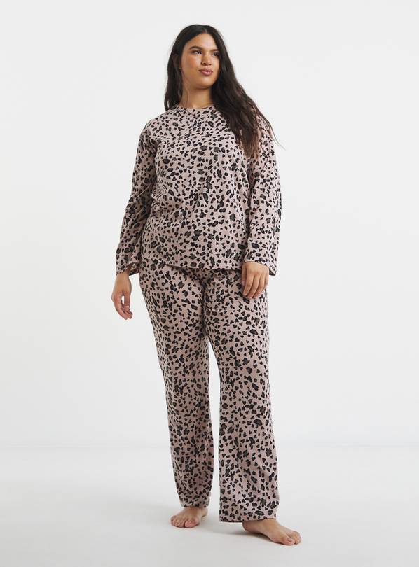 SIMPLY BE Value 2 Pack Leopard Pyjama Set 20-22